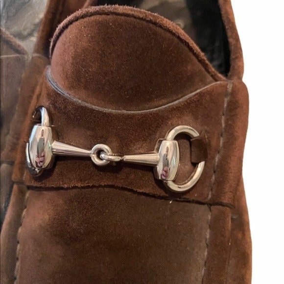 Men’s Gucci Brown Suede Bit Loafer main image 8